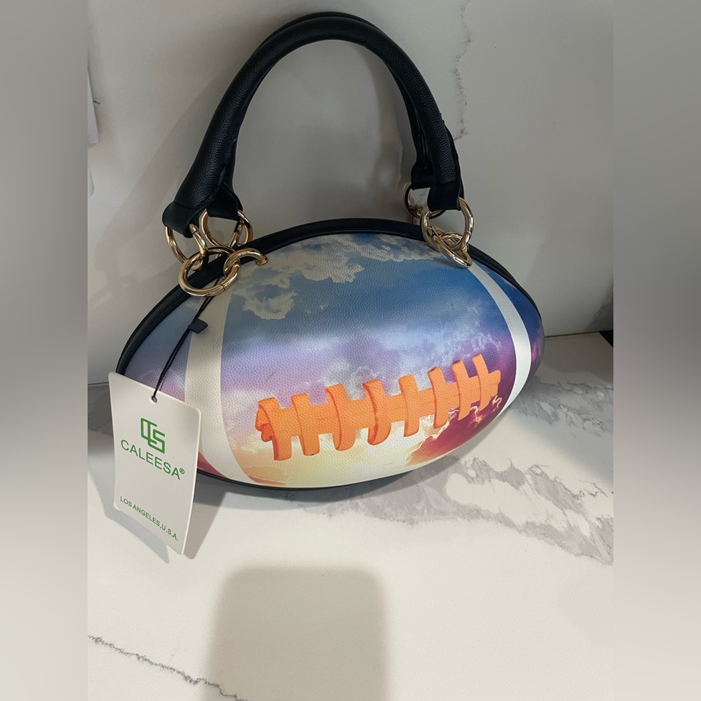 Caleesa Statement Multicolor Football Bag